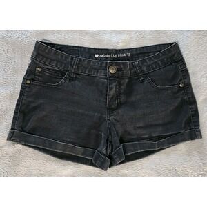 CP Celebrity Pink Jeans Womens Size 11 Black Denim Shorts‎